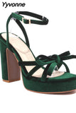 Niulatu Chunky Heels Sandals 2025 Brand New Spring Summer Fashion Ankle Strap comfy Walking Office Lady Woman Shoes DJSE