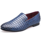 Niulatu Men's Shoes Luxury Brand Classic Fashion Formal Wedding Dress Shoes Men's Oxford Shoes Zapatos Hombre Woven Leather Shoes 2 DJSE