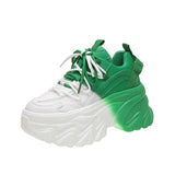 Niulatu Summer Breathable Mesh Sneakers Hidden Increasing Sport Shoes Woman Wedge Casual Chunky Shoes High Platform Shoes 8CM DJSE