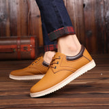 Niulatu New Men's Shoes British Style Retro Leather Boots Men's Fashion Casual Shoes Trend Low-cut Tooling Shoes Men DJSE