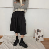 Niulatu Women's Boot Autumn Round Toe Simple College Style British Womens Shoes Ladies Black Shoes Platform Shoes DJSE