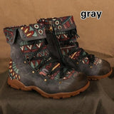 Niulatu New Women's Shoes Fashion Women Boots Ankle Boots Female Boots Ladies Shoes Lace-up Plus Size 43 Botas Mujer Women DJSE