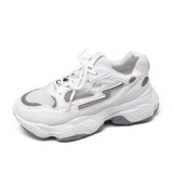 Niulatu wind reflective old shoes women 2025 spring sports casual shoes flat breathable comfortable women's shoes DJSE