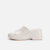 Niulatu Sandals For Women Wedge Slingback Fashion Metallic Glitter Open Toe Slipper Shoes Summer Casual Slip On Sandals DJSE