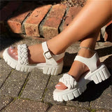 Niulatu Light Summer Fashion Shoes For Woman Waterproof Platform Chunky Heels Casual Outdoor Women Sandals Female Size 43 DJSE