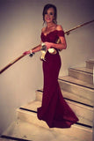 Niulatu Red Off-the-Shoulder Mermaid Prom HZ1007