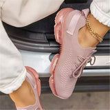 Niulatu Women Breathable Mesh Sneaker 2025 Woman Lace Up Vulcanized Ladies Comfortable Women's Casual Flat Female Tennis Shoes Plus Size DJSE