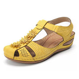 Niulatu Appliques Fashion Sandals Woman 2025 Summer Hook Loops Women Wedges Women's Platform Casual Female Beach Shoes Plus Size DJSE
