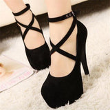 Niulatu Red Black Black High Heel Stiletto Ladies Dress Pumps Fashion 2025 Ladies Party Platform Sandals Women's Scarpins Shoes DJSE
