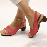 Niulatu Women Sandals 2025 New Summer Sandals Elegant Chunky Heels Sandals Shoes Women Lightweight Women Heels Platform Sandalias Mujer DJSE
