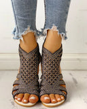 Niulatu Women Shoes Sandals Summer Low Heel Shoes PU Leather Gladiator Luxury Shoes Women Designers Zapatos De Mujer E14 DJSE