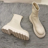Niulatu New Arrive Platform Shoes Women Boots Round Toe Zipper Autumn Winter Fashion Ankle Female Ytmtloy Botines De Mujer Sexy DJSE