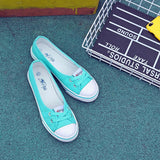 Niulatu Women Shoes Shoes Comfortable Shoes Slip-on Korean Tide Students Set Foot Flat Shoes Flat Heel Summer Round Toe Casual DJSE