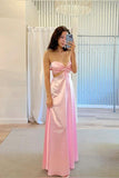 Sexy Pink Sweetheart Cutouts Long Party HZ0308