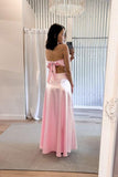 Sexy Pink Sweetheart Cutouts Long Party HZ0308