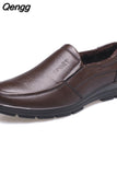 Niulatu Shoes Men Winter Shoes Brand Loafers Warm Plush Leather Loafers Mens Casual Shoes Male High Quality Black A444 DJSE