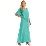 Niulatu Chiffon Plus Size Mother of The Bride Dresses Formal Prom Gown Ruffle HZ1007
