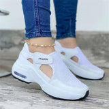 Niulatu 2025 New Women Sandals Hollow Out Walking Thick Bottom Shoes Casual Women Shoe Slip On Sandals Ladies Platform Female DJSE
