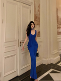 Vintage Mermaid Royal Blue 18th Birthday Dress Party Gown Birthday Outfits For Women HZ1214