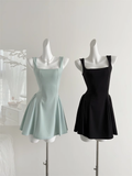 Sweet and niche summer temperament high waist design dress HZ1214