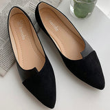 Niulatu Leather Shoes Splice Color Shoe Ballerina Slip on Shoes Women Flats 2025 Fashion Pointed Toe Ballet Footwear Buty Damskie DJSE