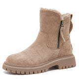 Niulatu Women Winter 2025 New Plus Velvet Woman Shoes Warm Boots Thick Cotton Shoes Furry Black Women Boots Botas De Mujer DJSE