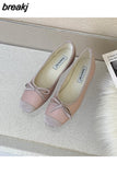 Niulatu Women Flats Ballet Shoes Fashion Bow Knot Shallow Ballerina Soft Moccasins Female Driving Loafers 2025 Zapatillas Mujer DJSE