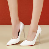 Niulatu Size 34-44 HOT Women Shoes Pointed Toe Pumps Patent Leather Dress High Heels Boat Shoes Wedding Shoes Zapatos Mujer DJSE