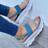 Niulatu Women Sandals 2025 Summer Shoes Peep Toe Wedge Shoes Women Breathable Sandals For Women Soft Comfortable Platform Ladies Sandals DJSE