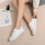 Niulatu Women Flats Casual White Shoes 2025 Summer Shoes Woman Outdoor Soft Comfortable Sneakers large size Zapatos De Mujer DJSE