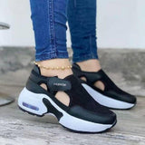 Niulatu 2025 New Women Sandals Hollow Out Walking Thick Bottom Shoes Casual Women Shoe Slip On Sandals Ladies Platform Female DJSE