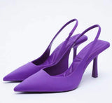 Niulatu for Women Summer 2025 Fashion Pumps Sandals Pointed Toe Thin Heels Sexy Ladies Shoes and Sandals Slip on Lolita Shoes Pump DJSE