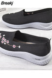 Niulatu Women Flats Shoes Fashion All-match Female Sneakers Soft Comfort Walking Shoes Lightweight Breathable DJSE
