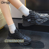 Niulatu Sneakers Women Fashion Comfortable Platform Vulcanize Shoes Autumn Lace Up Flats Casual Ladies Footwear Summer Basket DJSE