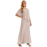 Niulatu Chiffon Plus Size Mother of The Bride Dresses Formal Prom Gown Ruffle HZ1007