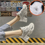 Niulatu Women Sneakers White Black Designer Shoes Woman Autumn Winter Chunky Sneakers Fashion Light Dad Shoes Ladies Platform Footwear DJSE