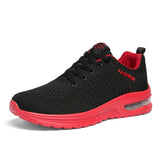 Niulatu Trendy Black Green Air Sneakers Men Shoes Non Slip Air Cushion Trainers Men Couple Flying Weaven Men Casual Sneakers DJSE