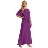 Niulatu Chiffon Plus Size Mother of The Bride Dresses Formal Prom Gown Ruffle HZ1007