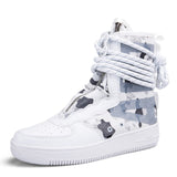 Niulatu Shoes Fashion Sneakers Men Motorcycle Desert Boots High Top Sneakers Cross Strap Trainers Adult Footwear Size 46 DJSE