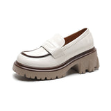 Niulatu women's loafers Retro Shoes Women's Autumn Comfortable Thick Bottom Oxford Loafers Casual Boat Shoes Lolita Shoes 2025 DJSE