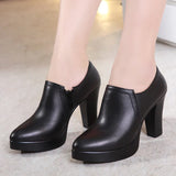 Niulatu Women Genuine Leather Shoes New Fashion Women Pumps with High Heels for Ladies Work Shoes Dancing Platform Pumps 2025 New DJSE