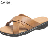 Niulatu Women Wedge Sandals Premium Orthopedic Open Toe Sandals Vintage Anti-slip Leather Casual Female Platform Retro Shoes DJSE