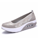 Niulatu Women Sneakers Flats Loafers Sweet Shallow Comfort Moccasins Slip-on PU Platform Ballet Ladies Vulcanized Shoes New DJSE