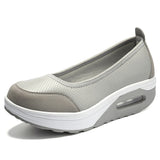 Niulatu Women Sneakers Flats Loafers Sweet Shallow Comfort Moccasins Slip-on PU Platform Ballet Ladies Vulcanized Shoes New DJSE