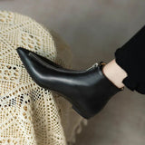 Niulatu Short Shoes for Woman Fur Women's Ankle Boots Pointed Toe Footwear Boot Free Shipping Offer New In Promotion on Hot DJSE