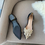 Niulatu New 2025 Trend Pearl Ballet Flats Women Pumps Floors Shoes Without Heels Loafers Female Dress Moccasins Ladies Luxury DJSE