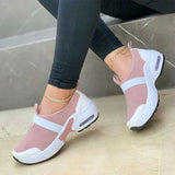 Niulatu Women's Shoes 2025 Zapatillas Mujer Fashion Mesh Casual Shoes Platform Wedge Sneakers Plus Size Flat Sports Zapatillas Sneakers DJSE