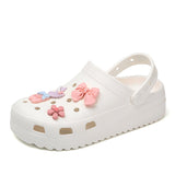 Niulatu Women Clogs Shoes Cute Cartoon Garden Sandals Women Non-slip Lightweight Slides Ladies Summer Casual Beach Sandals DJSE