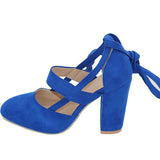Niulatu Women Pumps Plus Size 35-43 Women Heels Chaussures Femme Gladiator Summer High Heels For Party Wedding Shoes Women Thick Heels DJSE