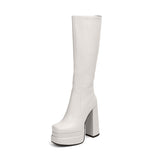 Niulatu Platform Shoes Goth Boots Genuine Leather Women's High Boots Super High Heels Demonia Black Boots Designer Shoes DJSE